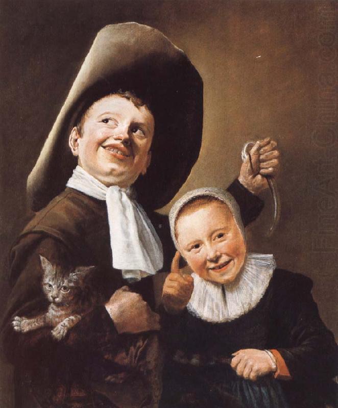 Judith leyster A Boy and a Girl with a Cat and an Eel china oil painting image